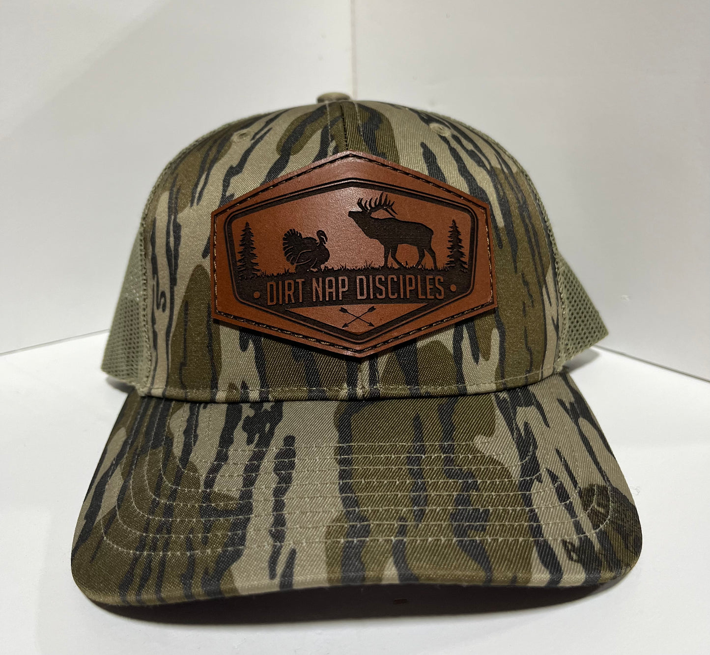 Camo Leather Patch Hat