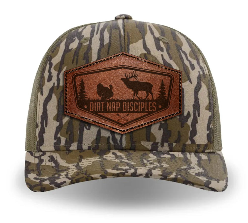 Camo Leather Patch Hat